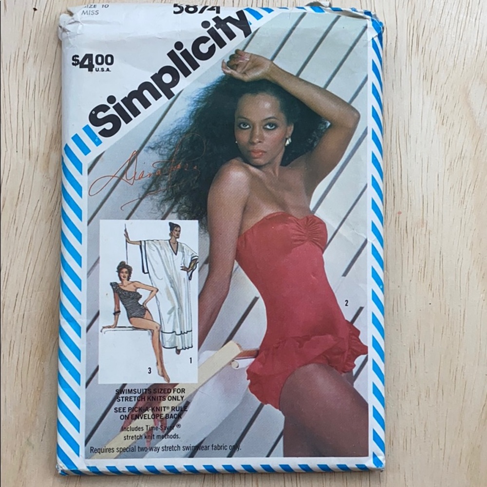 Diana Ross for Simplicity 5874 Sewing Pattern
